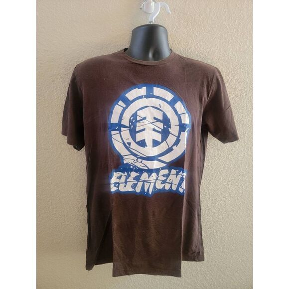 Element Men's Gray Vintage Short Sleeve Logo Graphic Tee Size Medium - Picture 1 of 5